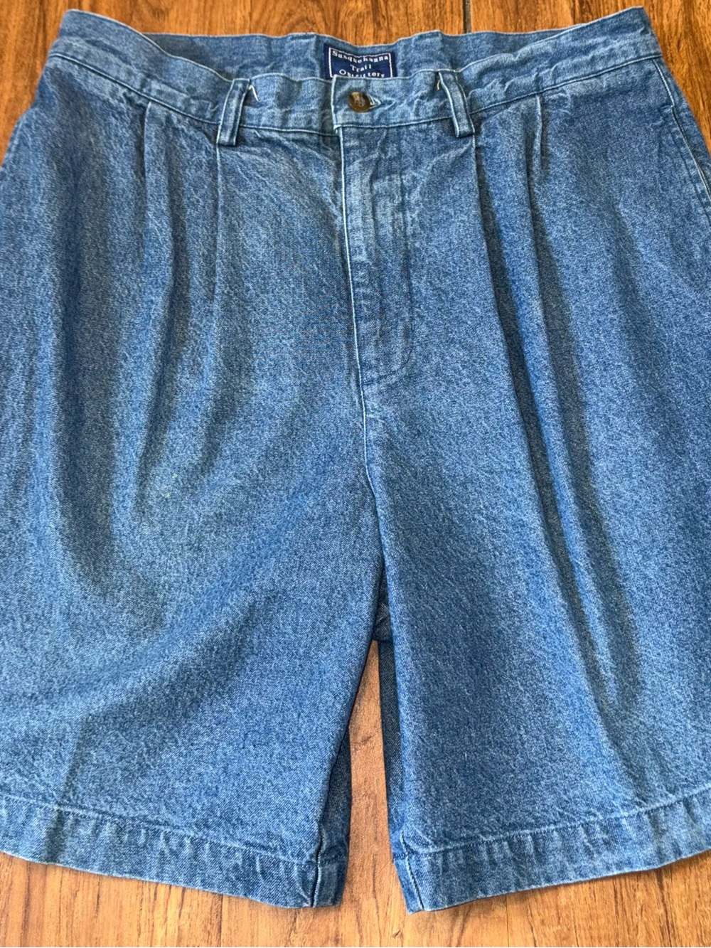 Vintage Denim Men’s Shorts Pleated 90’s Size 32